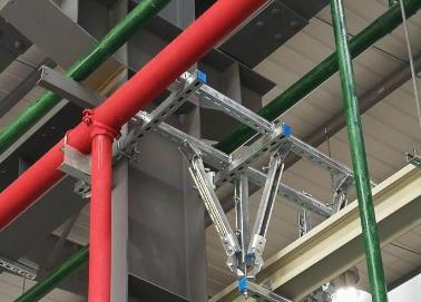 精河该抗震支架的整体式支吊架结构协调性好